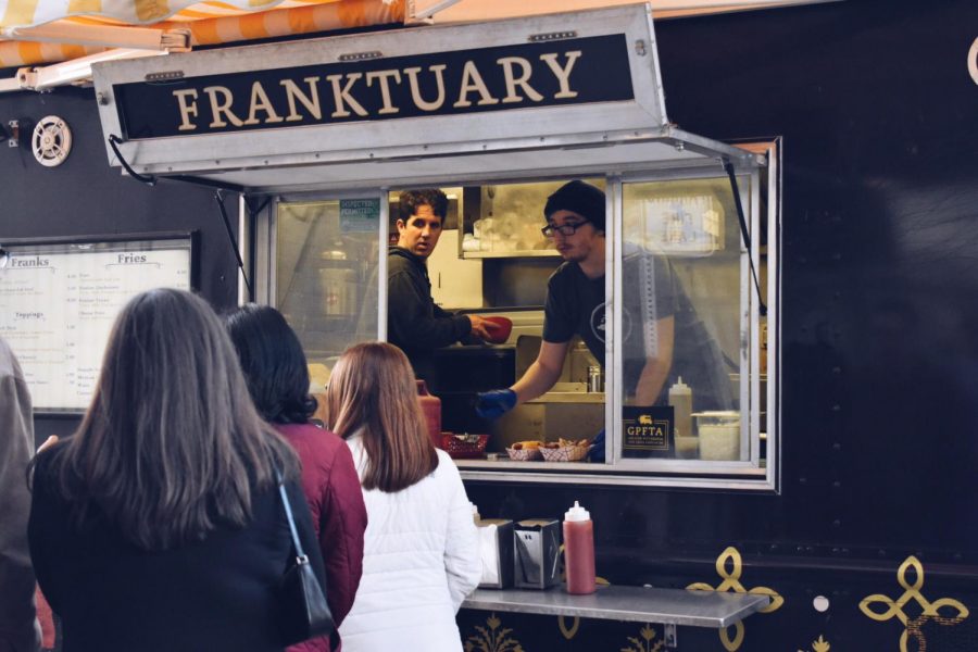 The Franktuary was one of the food trucks at the Celebration of Us. Great food, we loved the fries!