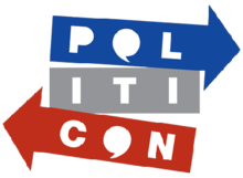 Politicon is an unbiased, annual event that occurs in the United States. This is the Politicon logo.
