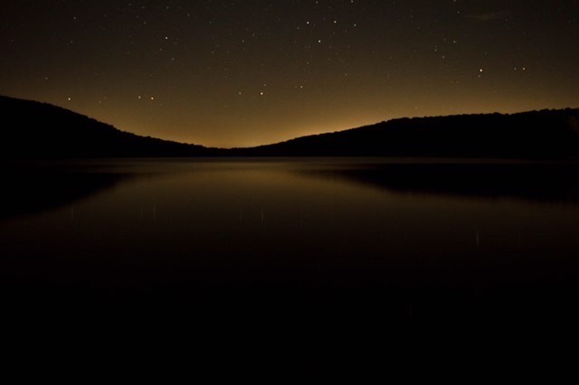 Night time at Deer Valley lake. Photo taken by Joe Hommrich.