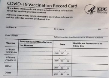 CBP Officers seize counterfeit vaccination cards imported from China.