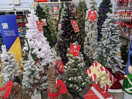 Like many stores, Wal-Mart's Christmas display appeared right after Halloween this year.