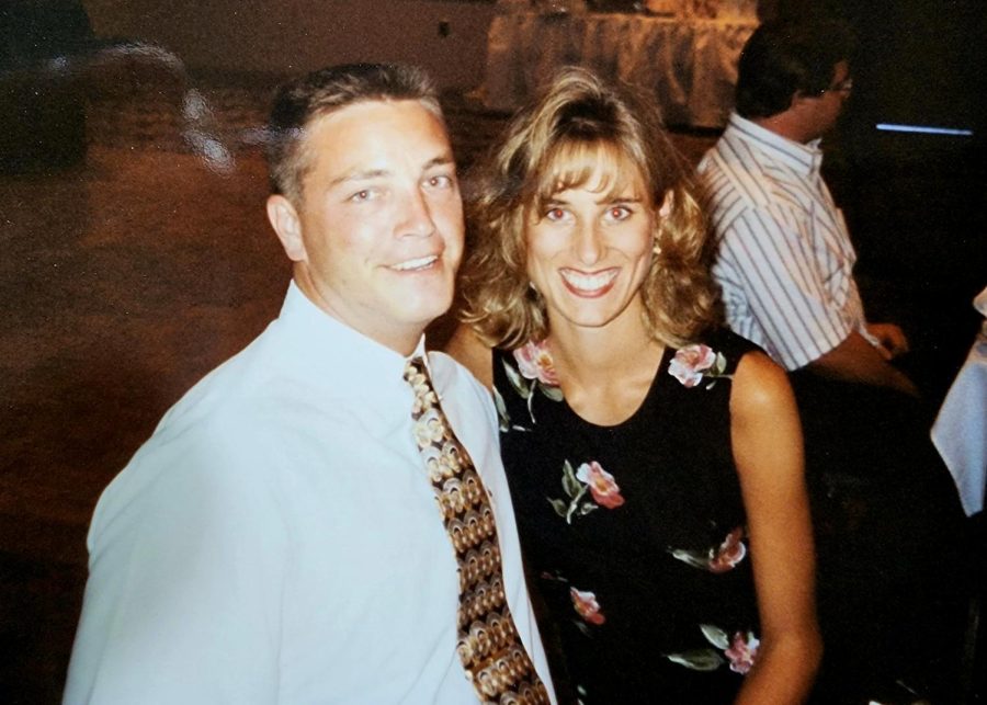 Phys. Ed teacher Dave Schmidt with his wife.